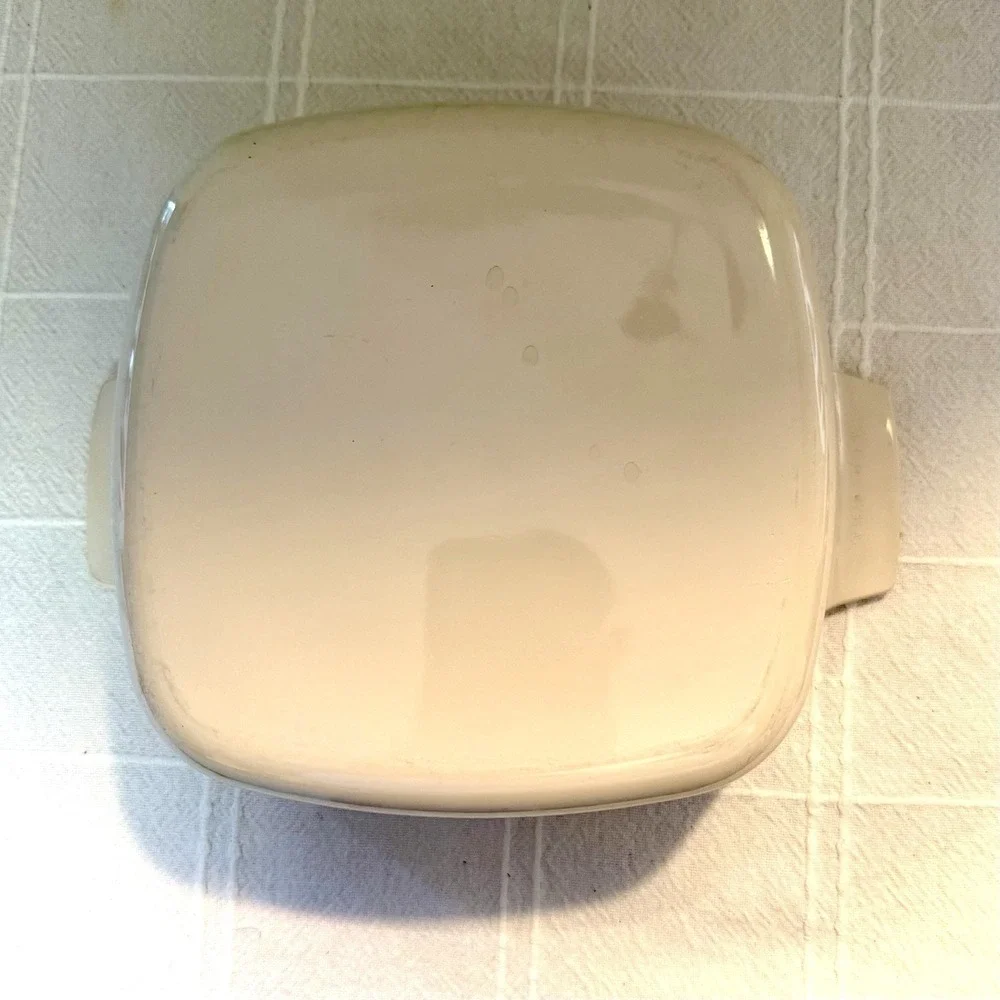 Vintage 90's Corning Ware Abundance Casserole 1.5L Dish With Amber Pyrex Lid